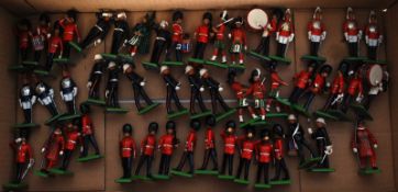 A large quantity of 1980's Britains lead toy model soldiers, including many mounted soldiers and