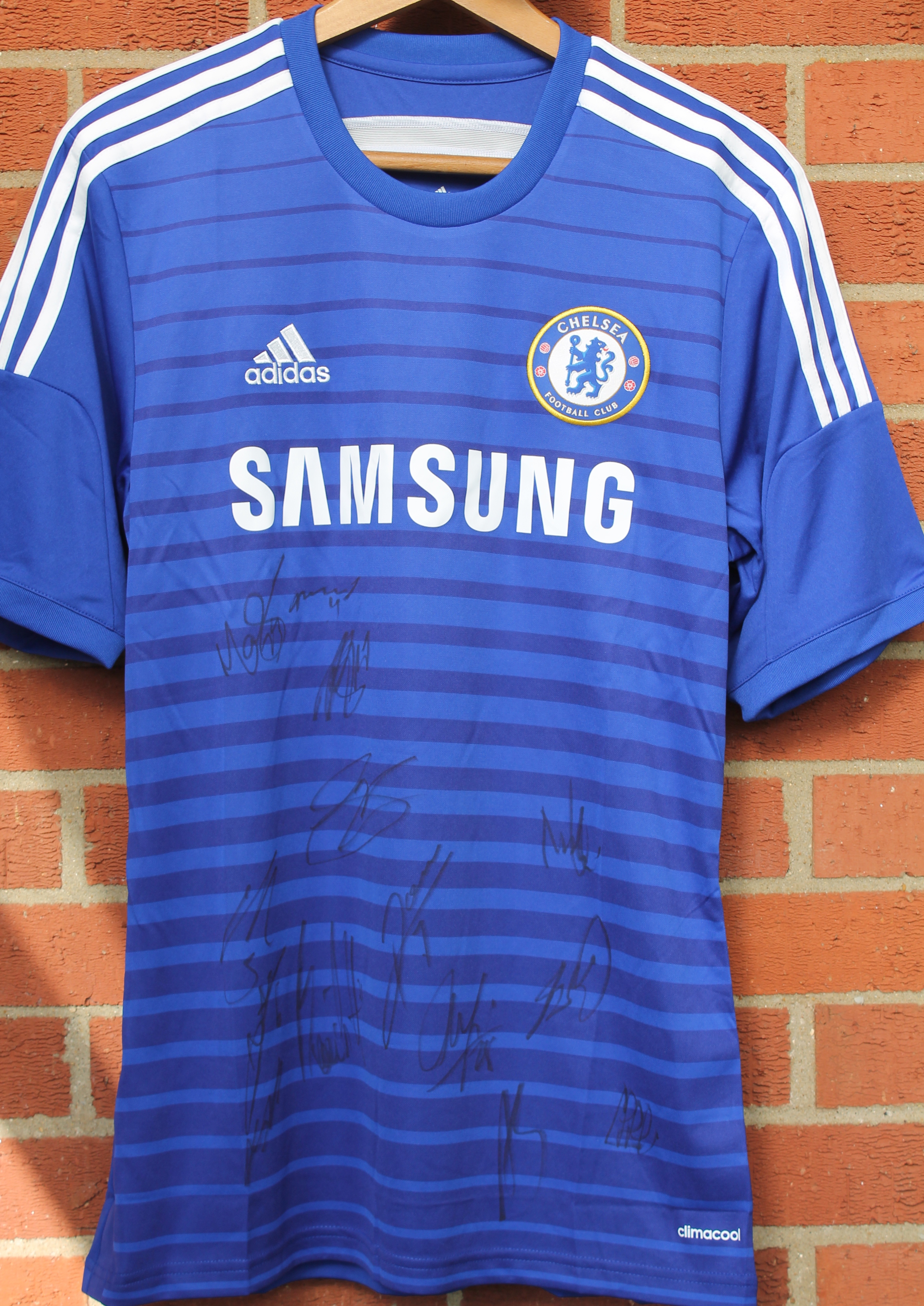 Signed Chelsea FC shirt        - Donated by Chelsea, this authenticated Chelsea replica home shirt