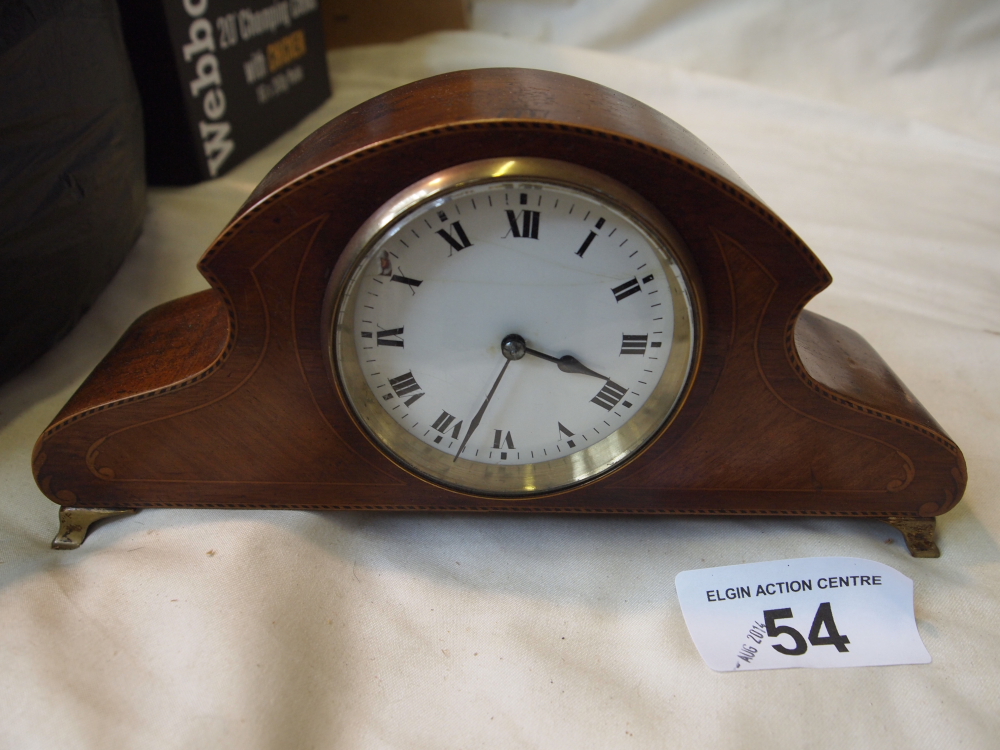 Sale Item:    INLAID MANTLE CLOCK   Vat Status:   No Vat   Buyers Premium:  This lot is subject to