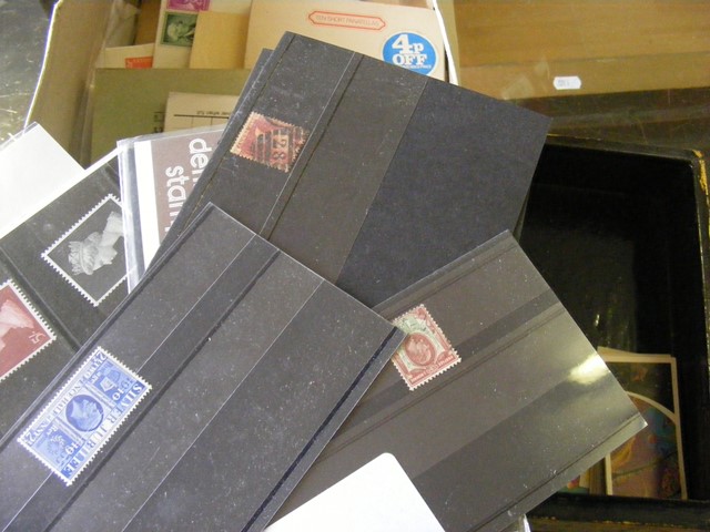 Collections/Mixed Lots Shoe Box of stamps/covers, noted Canada KG5 $1, 2 margin cape triangular 1s