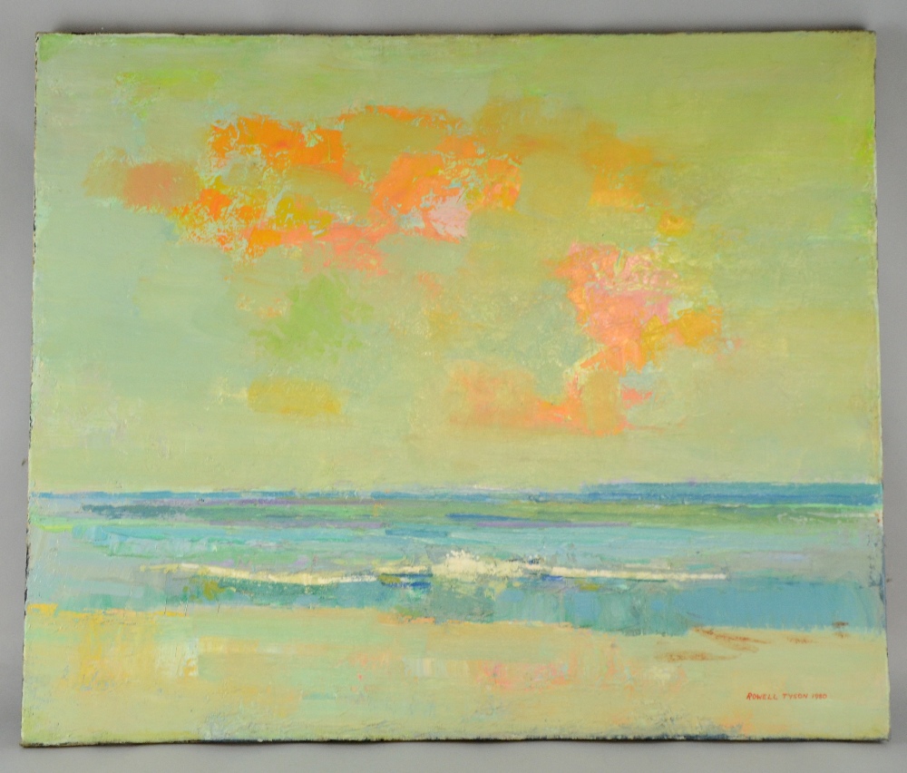 Rowell Tyson (b.1926) Summer Seascape, oil on canvas, signed and dated 1980 25 x 30in. (64 x 76cm)