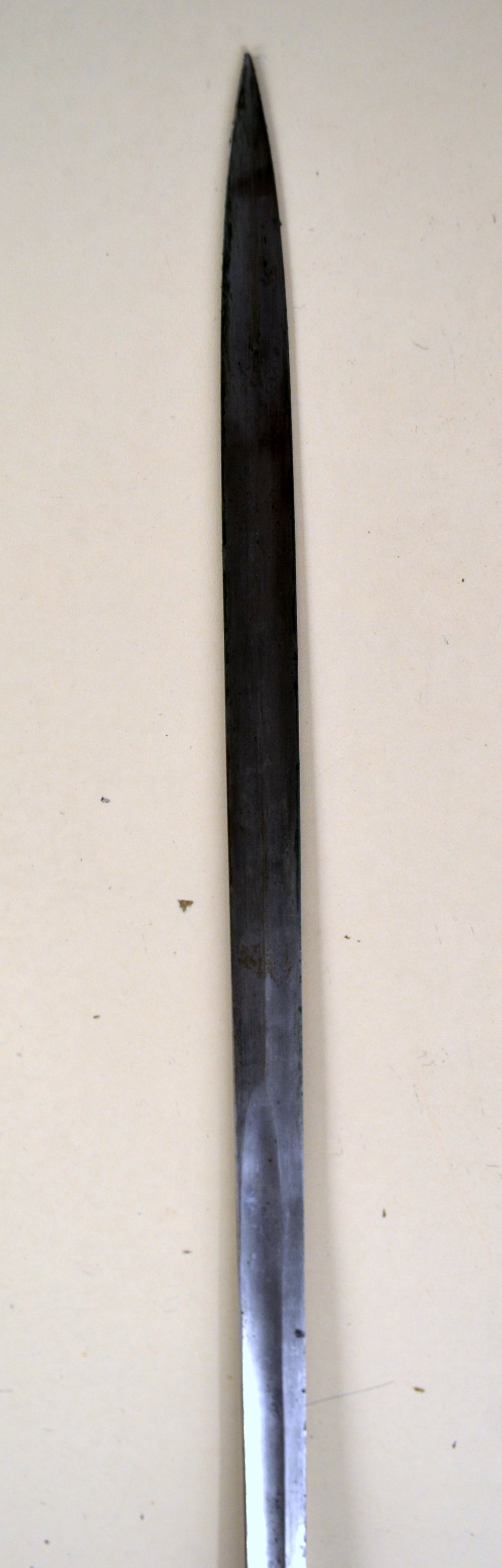 Prussian officer`s sword, 1889 pattern with single edged straight blade, in steel scabbard, - Image 7 of 16