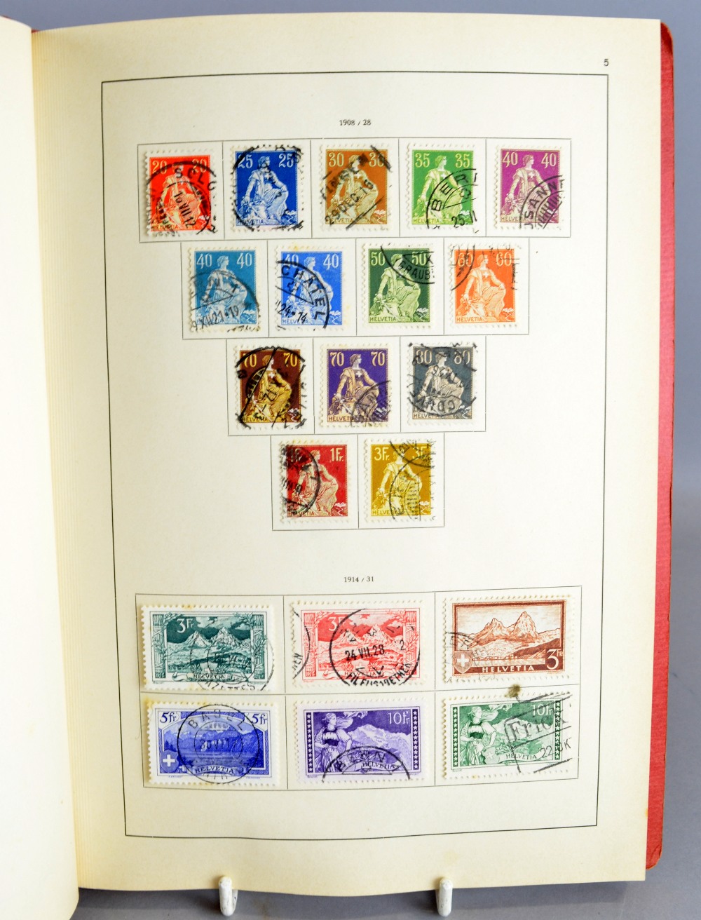 Meine Briefmarken mes timbres-poste, album of Switzerland stamps in special album, very nice clean