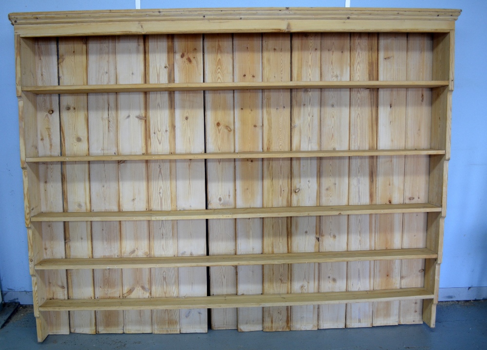 Pine dresser top/plate rack