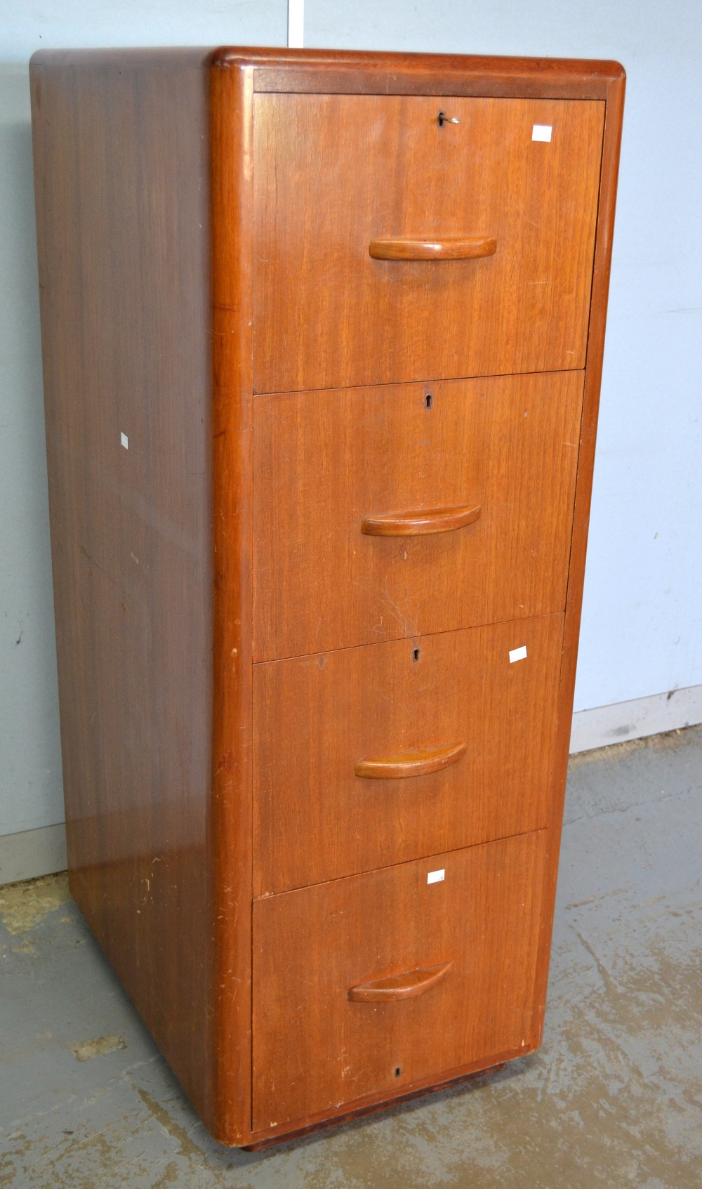 Walnut filing cabinet