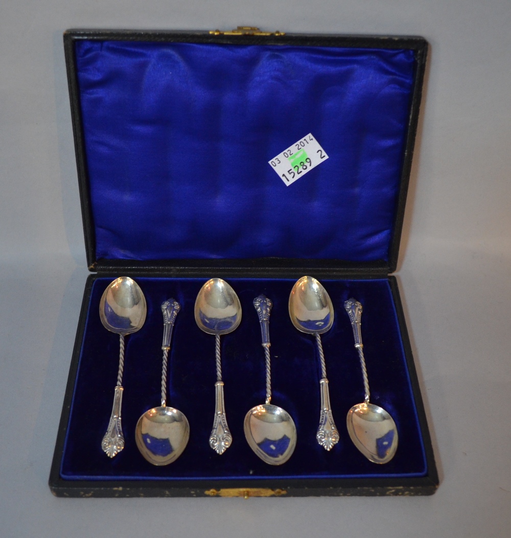 Set of six george V coffee spoons Proceeds from this lot will be donated to Guildford Cathedral