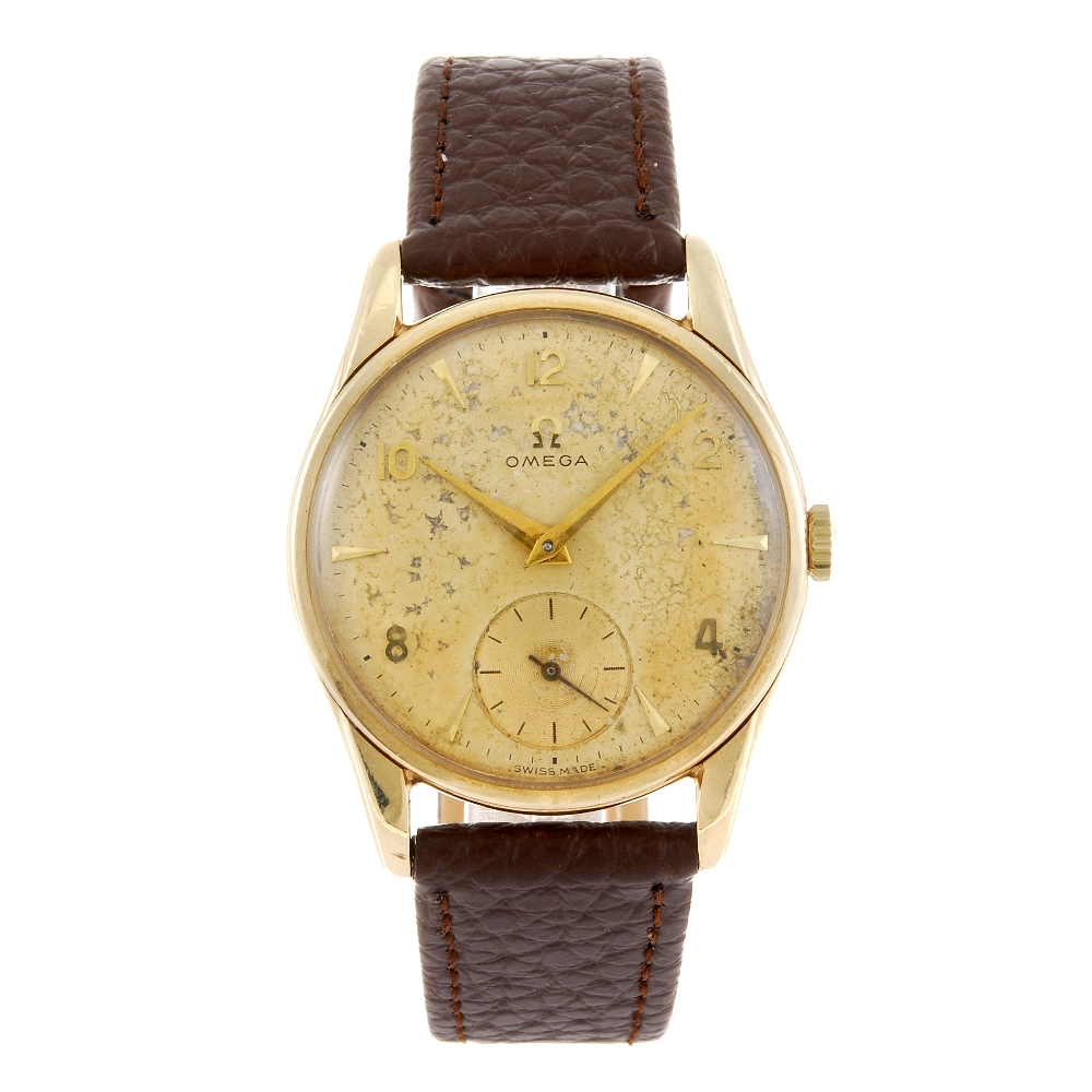 OMEGA - a gentleman`s wrist watch. Hallmarked Birmingham 1958. Reference 13339, serial 16367002.