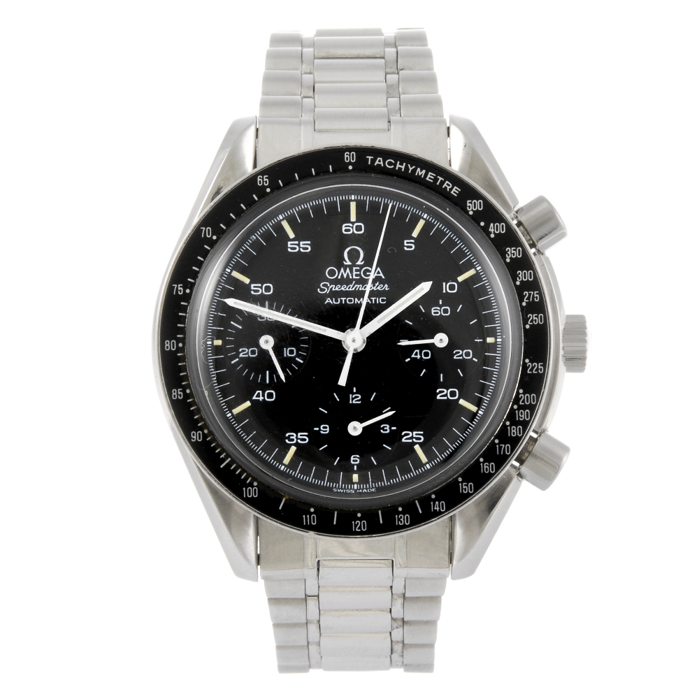 OMEGA - a gentleman`s Speedmaster chronograph bracelet watch. Numbered 54765771. Signed automatic