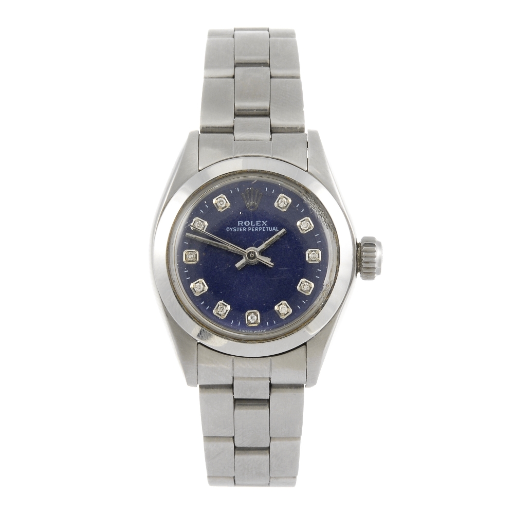 ROLEX - a lady`s Oyster Perpetual bracelet watch. Circa 1978. Reference 6718, serial 5618144.