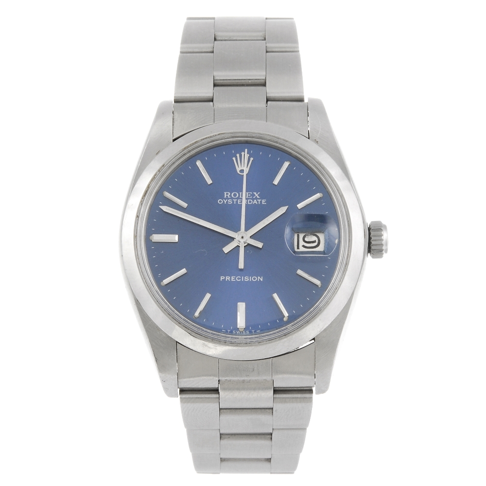 ROLEX - a gentleman`s Oysterdate Precision bracelet watch. Circa 1980. Reference 6694, serial