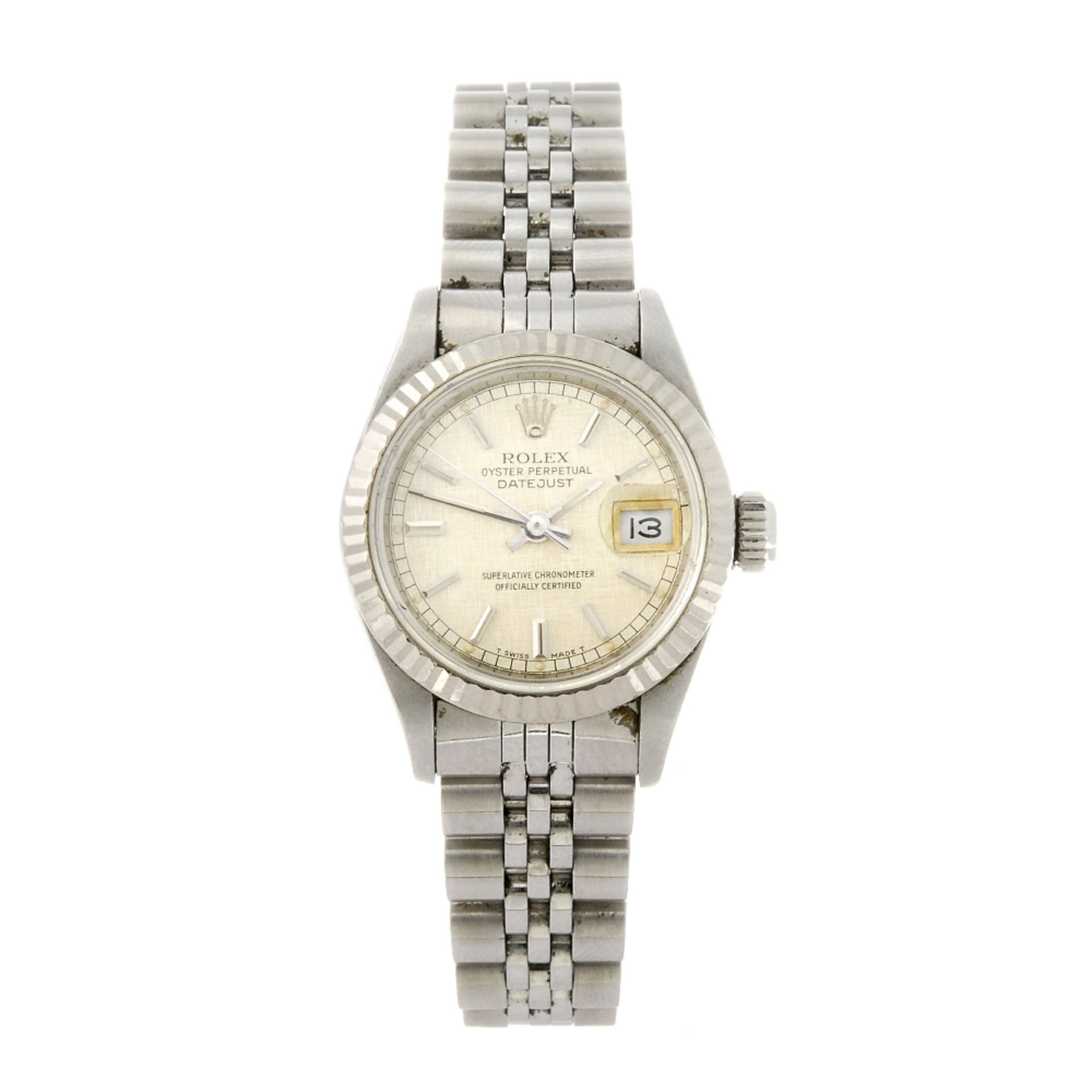 ROLEX - a lady`s Oyster Perpetual Datejust bracelet watch. Circa 1987. Reference 69174, serial