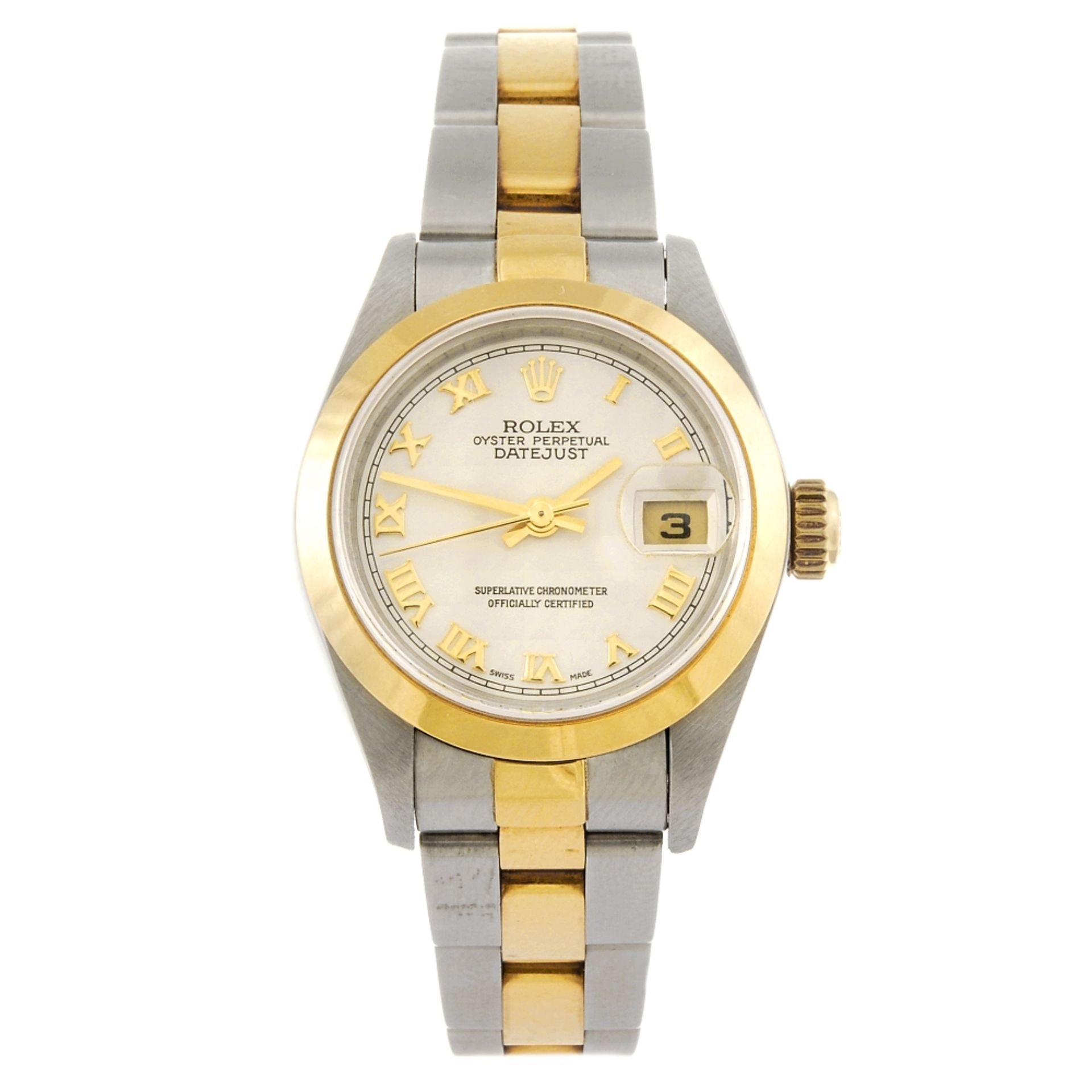 (713020201) ROLEX - a lady`s Oyster Perpetual Datejust bracelet watch. Circa 2001. Reference 79163,