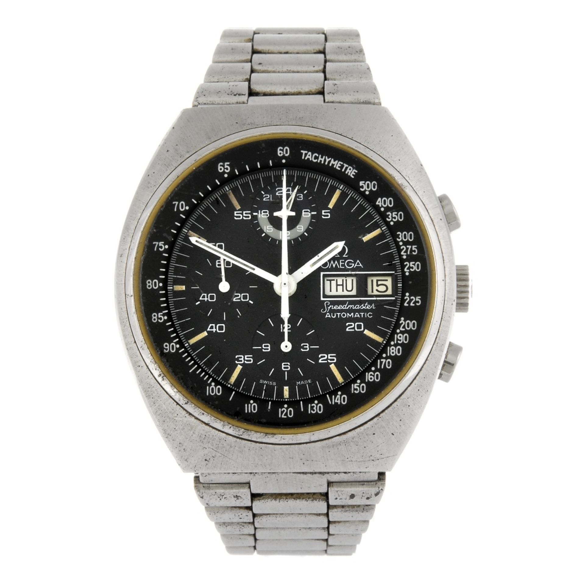 OMEGA - a gentleman`s Speedmaster chronograph bracelet watch. Reference 176.0012. Signed automatic