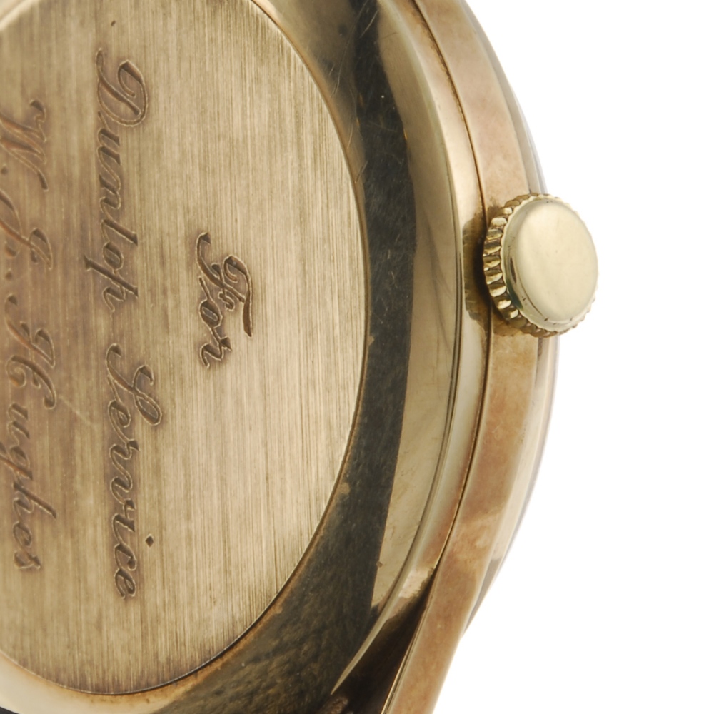 GARRARD - a gentleman`s wrist watch. Hallmarked London 1982. Signed automatic movement. Silvered - Image 3 of 4