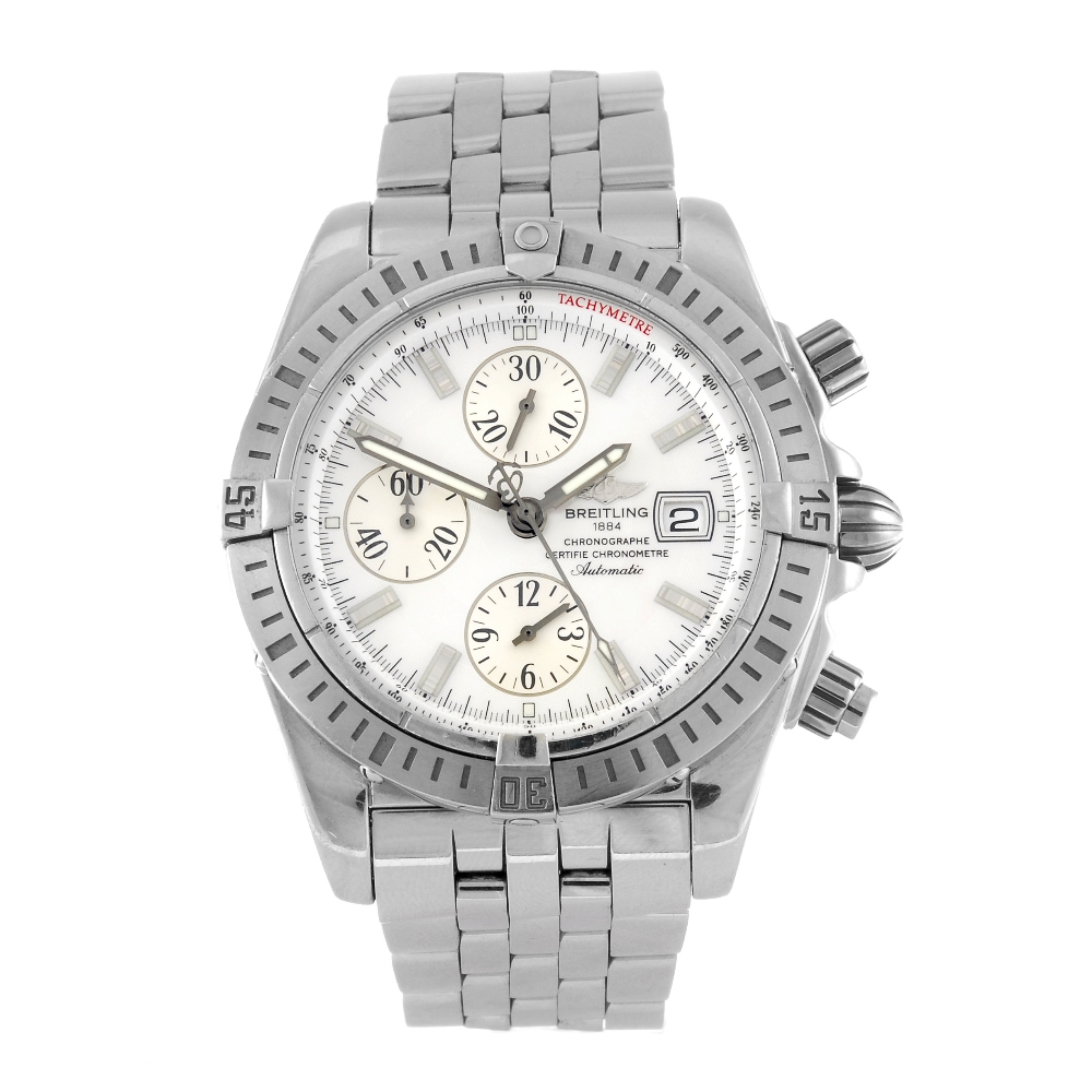 BREITLING - a gentleman`s Chronomat Evolution chronograph bracelet watch. Circa 2005. Reference