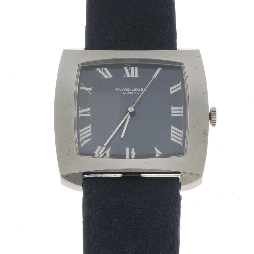 FAVRE-LEUBA - a gentleman`s wrist watch. Numbered 81183 679. Signed manual wind movement. Silvered - Image 3 of 3