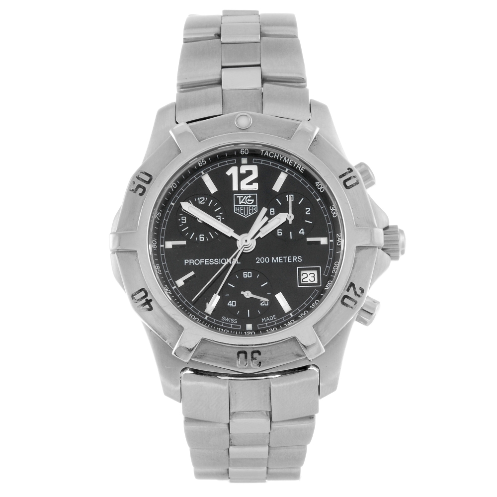 TAG HEUER - a gentleman`s 2000 Exclusive chronograph bracelet watch. Reference CN1110, serial