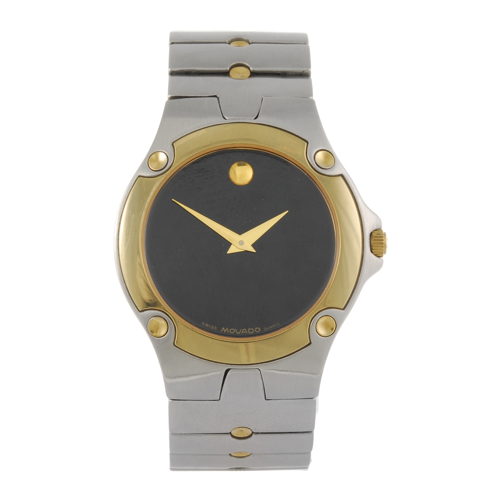 MOVADO - a gentleman`s Museum Sports Edition bracelet watch. Reference 84-G1-1892-A012-11/002,
