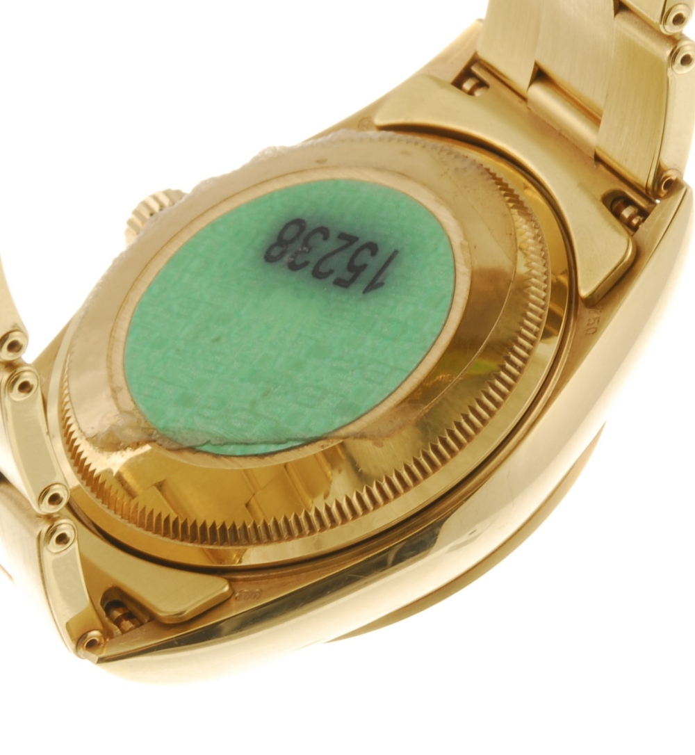 ROLEX - a gentleman`s Oyster Perpetual Date bracelet watch. Circa 2006. Reference 15238, serial - Image 2 of 3