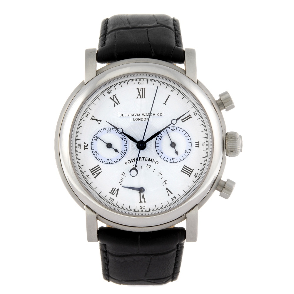 BELGRAVIA WATCH CO. - a limited edition gentleman`s Power Tempo chronograph wrist watch. Number 99/