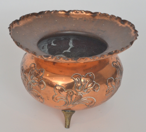 Attributed to Dr Christopher Dresser - Benham & Froud - A large late 19th Century copper jardinaire