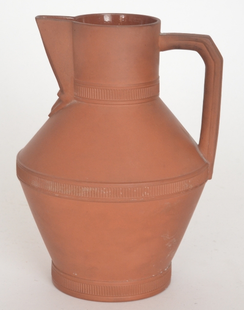 Attributed to Christopher Dresser - Watcombe Pottery - A late 19th Century terracotta jug of