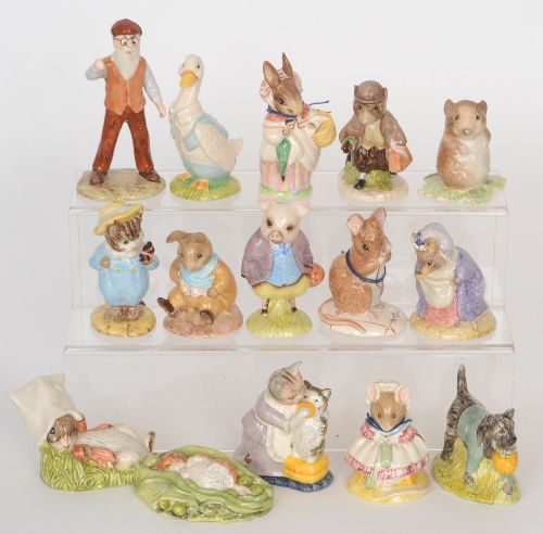 Fifteen assorted Royal Albert Beatrix Potter figurines comprising Timmy Willie from Johnny Town-