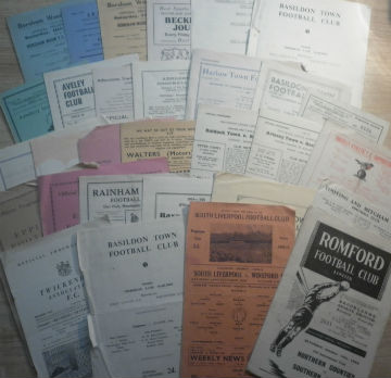 1950s Amateur Football Programmes: Including South Liverpool v Winsford United & Northern Counties v