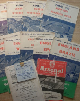 Big Match Football Programmes Etc: To include FA Cup Finals 1957 to 1962, 1950s England