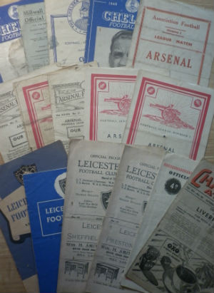 1940s/50s Football Programmes: Millwall v Tottenham Hotspur 1946/7, Arsenal v Blackburn Rovers