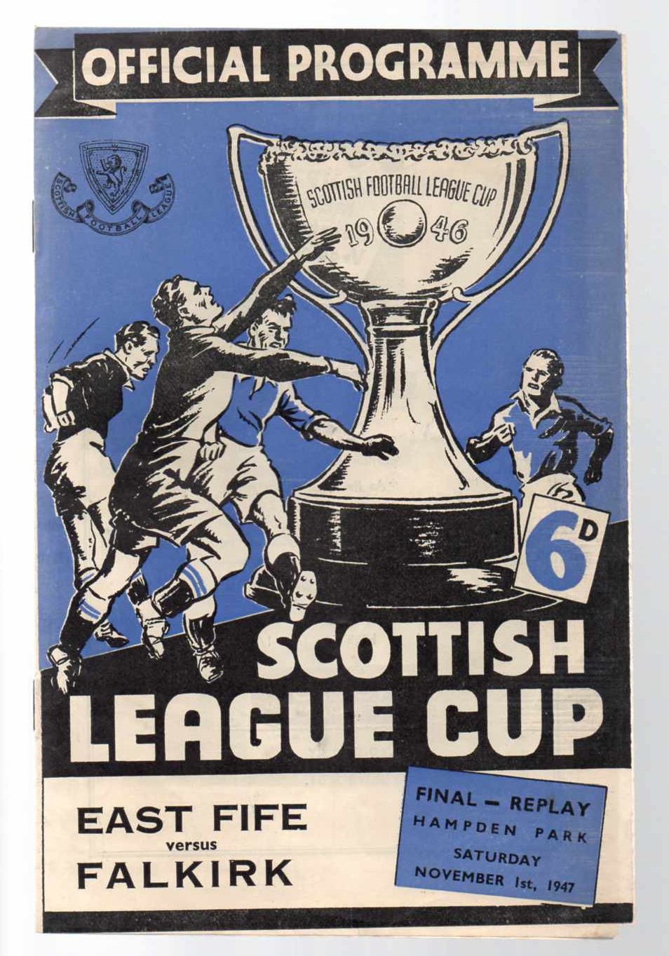 Scottish Cup League Cup Final Football Programme: A programme for the 1947 Scottish  League Cup