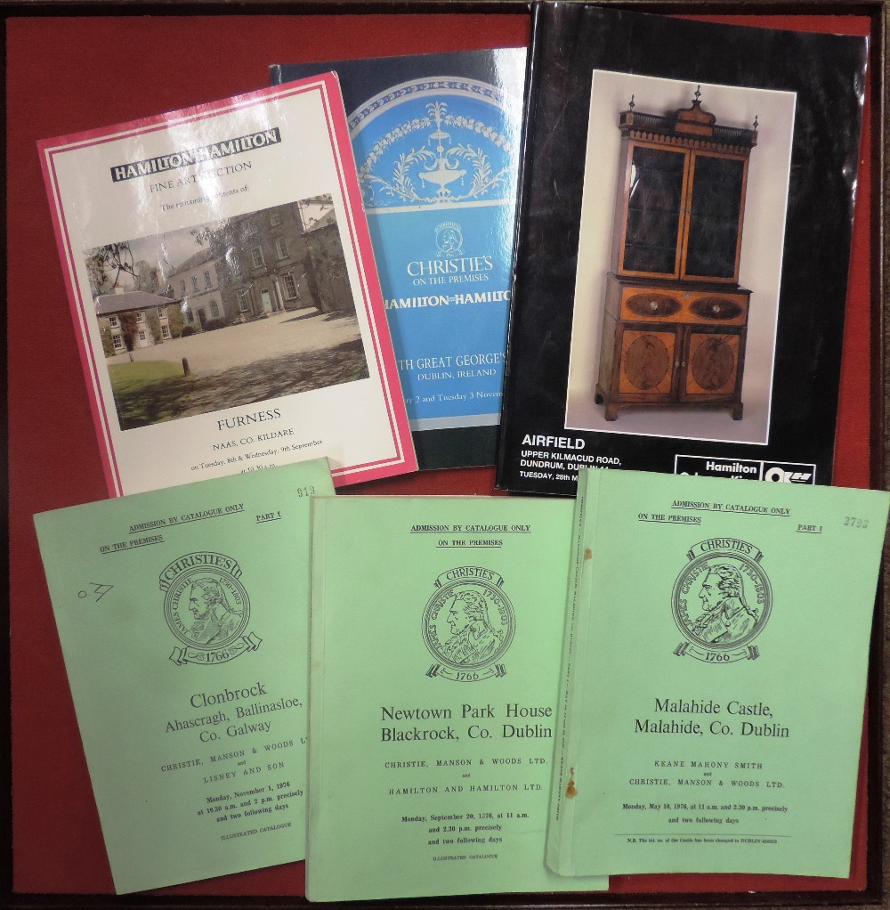 Irish House Sale Catalogues: Clonbrook, Ballinasloe; Newtown Park House, Dublin, Malahide Castle (