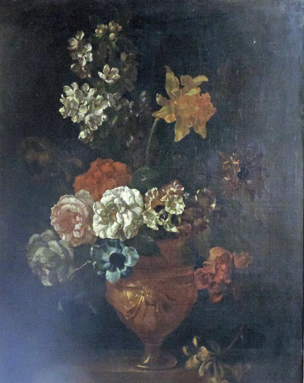 18th Century Dutch School

Still Life, "Chrysanthemums, Daffodils and other Flowers in an ornate