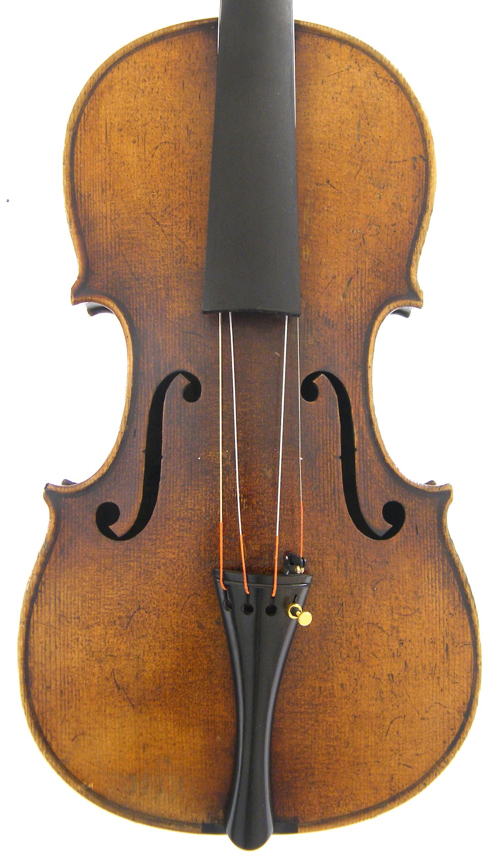 German violin labelled Richard Weichold (Paulus), Dresden, 14", 35.60cm