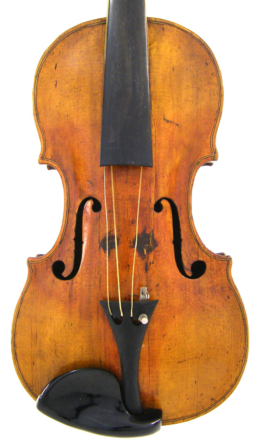 18th century violin labelled Mathias Albani..., 13 3/4", 34.90cm, nickel mounted bow, case