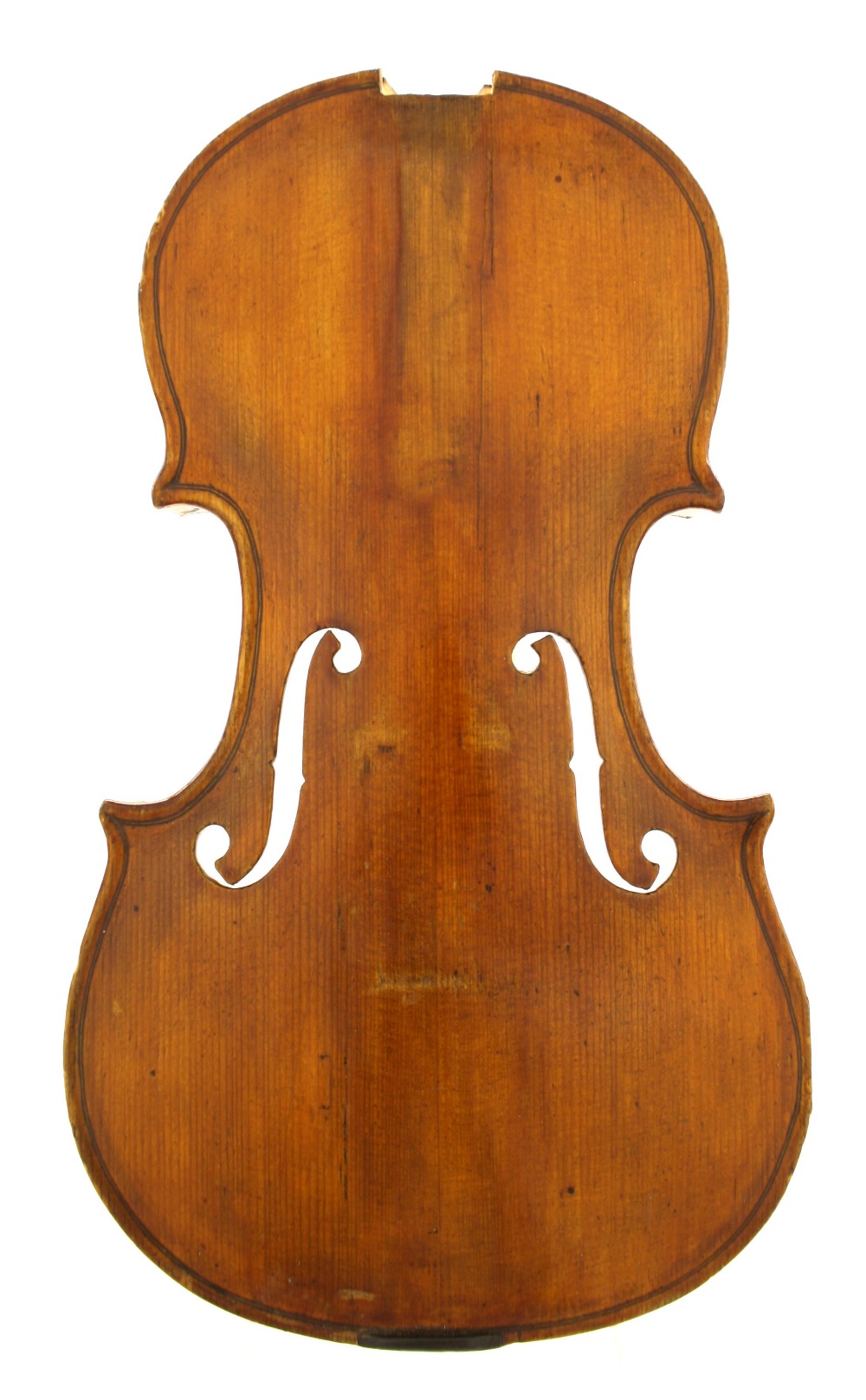 Violin in need of restoration, labelled Vincenzo Jorio, Fabbricante di Strumenti Armonici, Napoli