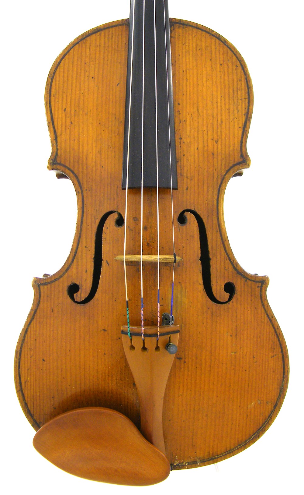 Violin inscribed in pencil John Underwood Nov 1845 to the inner back, first half of the 19th