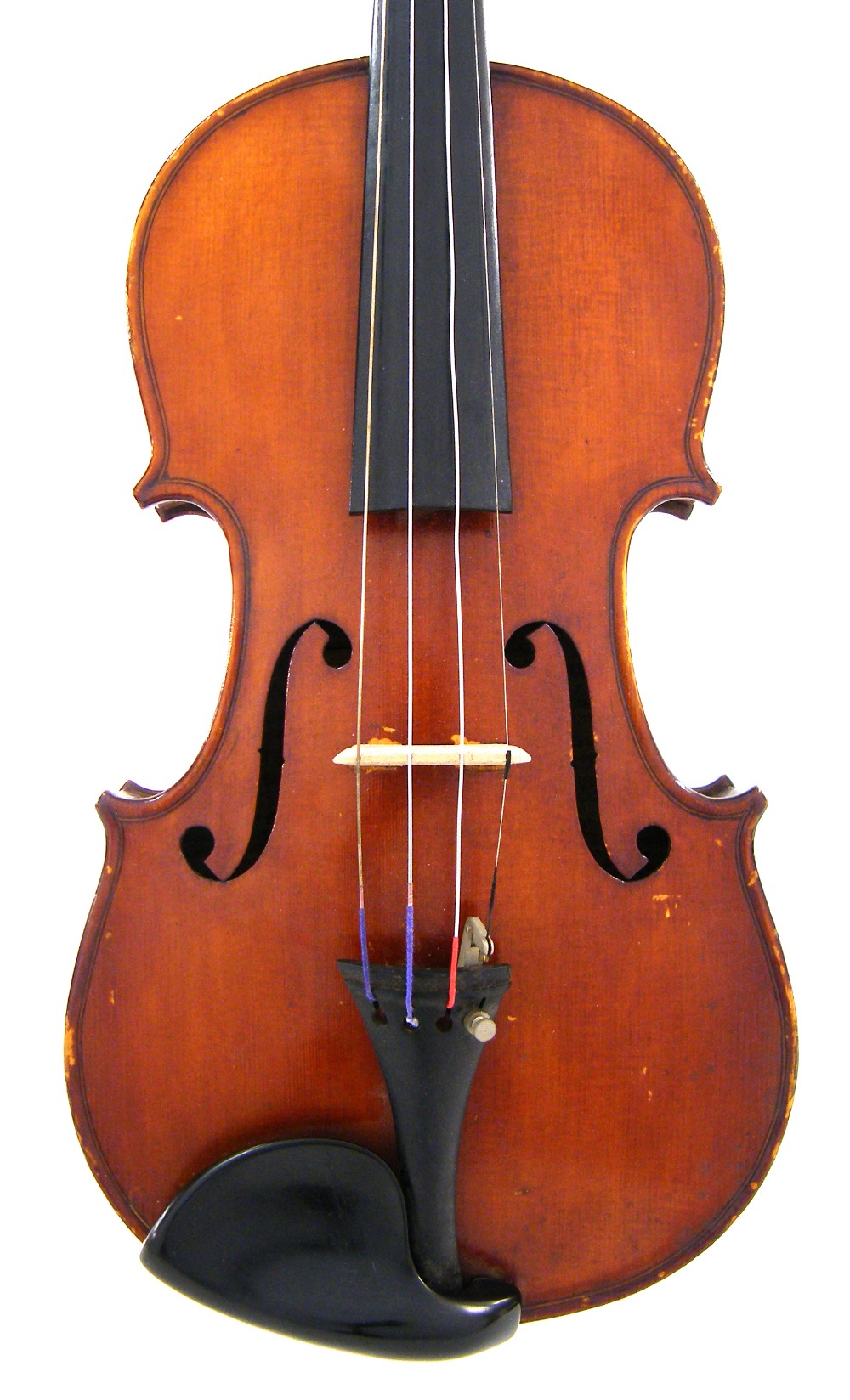 Scottish violin by and labelled Alex: Smillie Fecit Crosshill, Glasgow, 1890, no. 10, the jointed