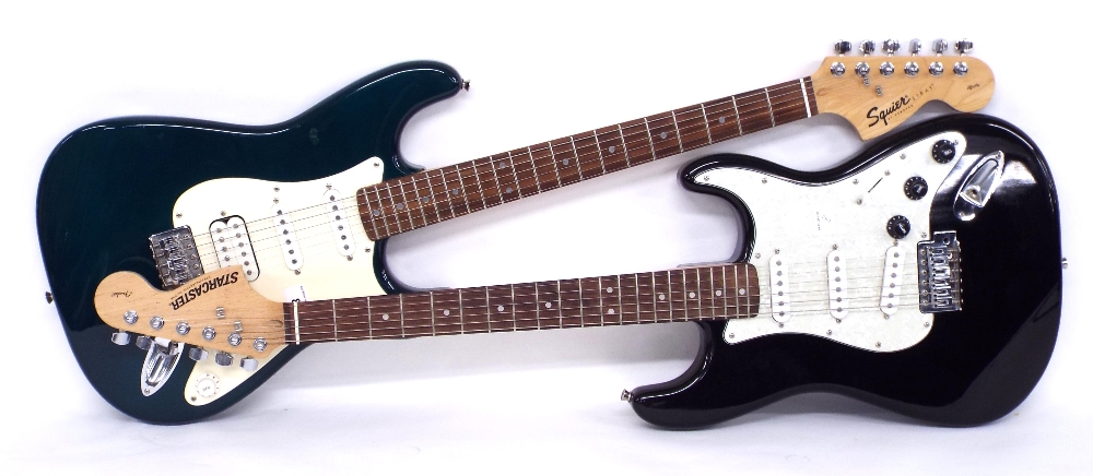 Squier by Fender Affinity series HSS Strat electric guitar, made in China, ser. no. CY01051061,