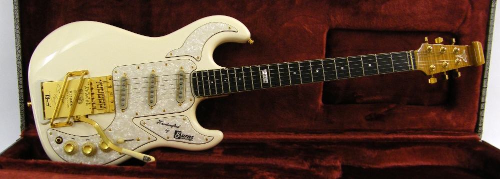 The Shadows 50th Anniversary 1958-2008 Burns Apache electric guitar, limited edition 19/500, white