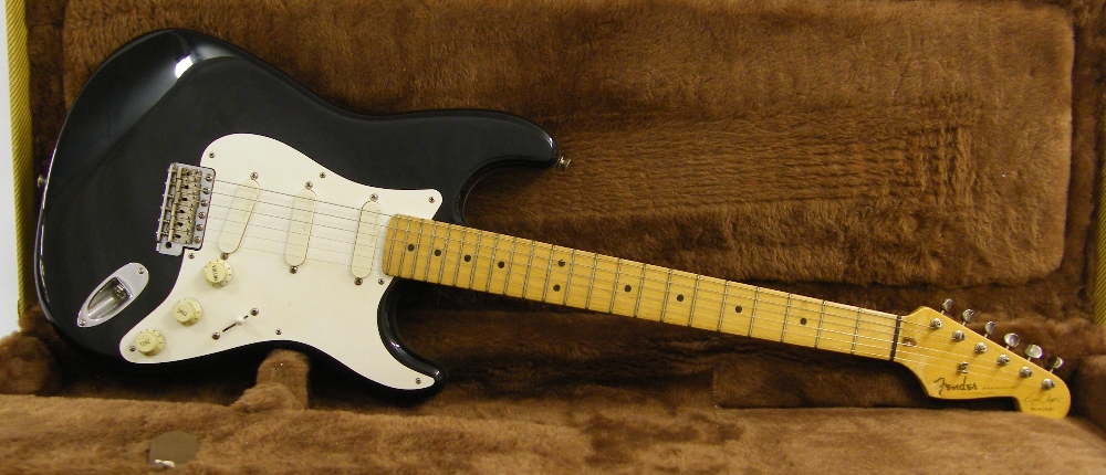 Fender Eric Clapton `Blackie` Stratocaster electric guitar, made in USA, circa 1997, ser. no.