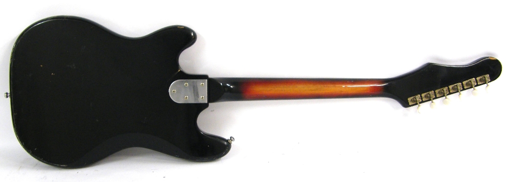 Teisco 64 VN-2 electric guitar, sunburst finish with various marks and blemishes, electrics appear - Image 2 of 2