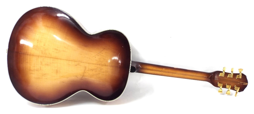 Hofner Senator electric arch top guitar, circa 1959, ser. no. 8500, vintage sunburst finish with - Image 2 of 2