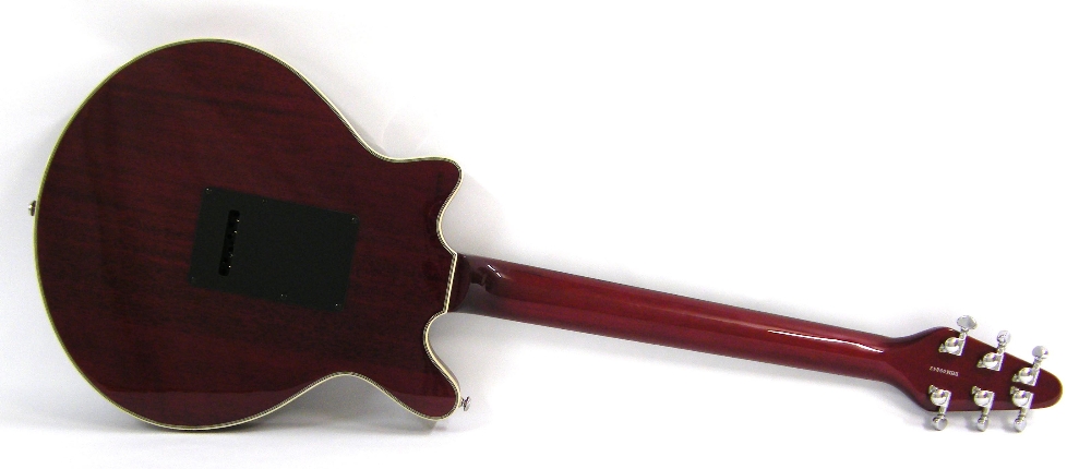 Brian May Red Special electric guitar, ser. no. BHM09843, antique cherry finish with some light - Image 2 of 2
