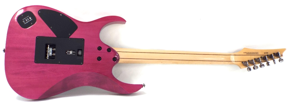 Ibanez Premium electric guitar, made in Indonesia, ser. no. 05327B, purple flame finish with a few - Image 2 of 2