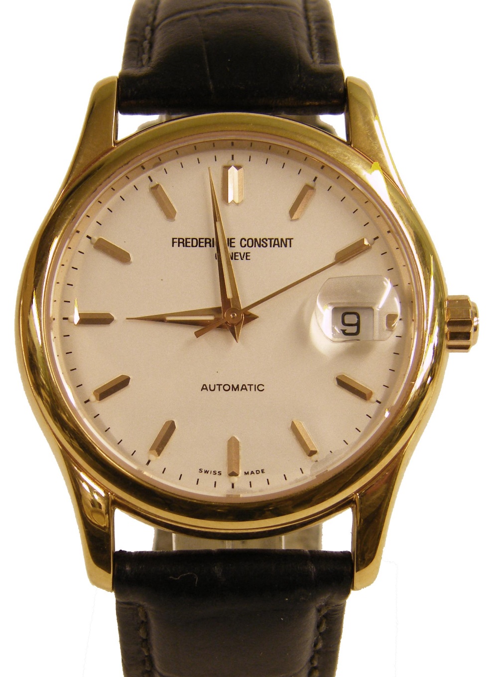 (318 575990165) Frederique Constant automatic gold plated gentleman`s dress watch, ref. FC-303X4B4/