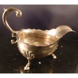 Georgian silver sauce boat hallmarked Ro