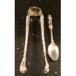 French sugar tongs with splendid lion pa