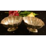 An elegant pair of art nouveau salts dat