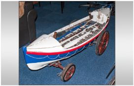 Early 20thC 6ft Replica Of The Eliza Fernley Historic Lifeboat From Southport. Expertly Built In